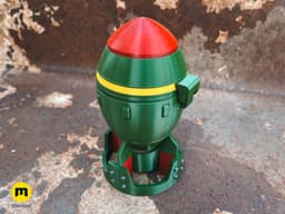 Fallout Mini Nuke Bomb Flower Pot 3d model