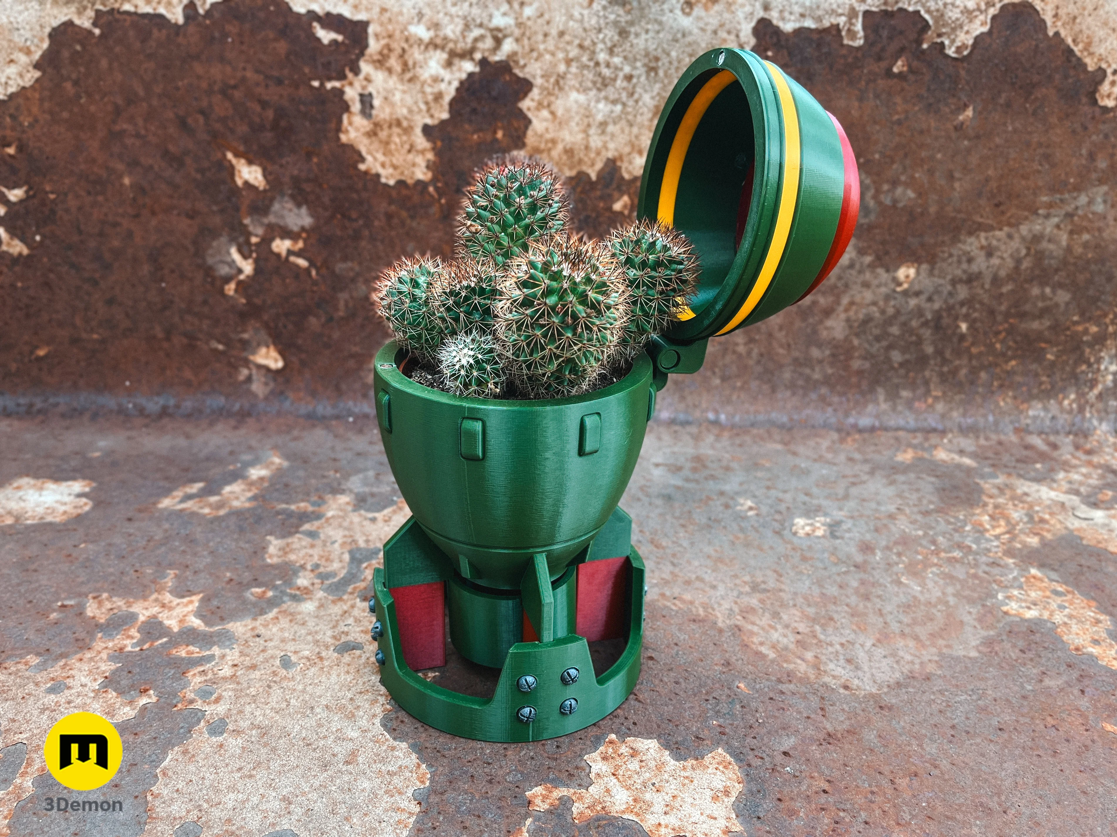 Fallout Mini Nuke Bomb Flower Pot 3d model