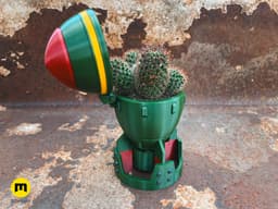 Fallout Mini Nuke Bomb Flower Pot 3d model