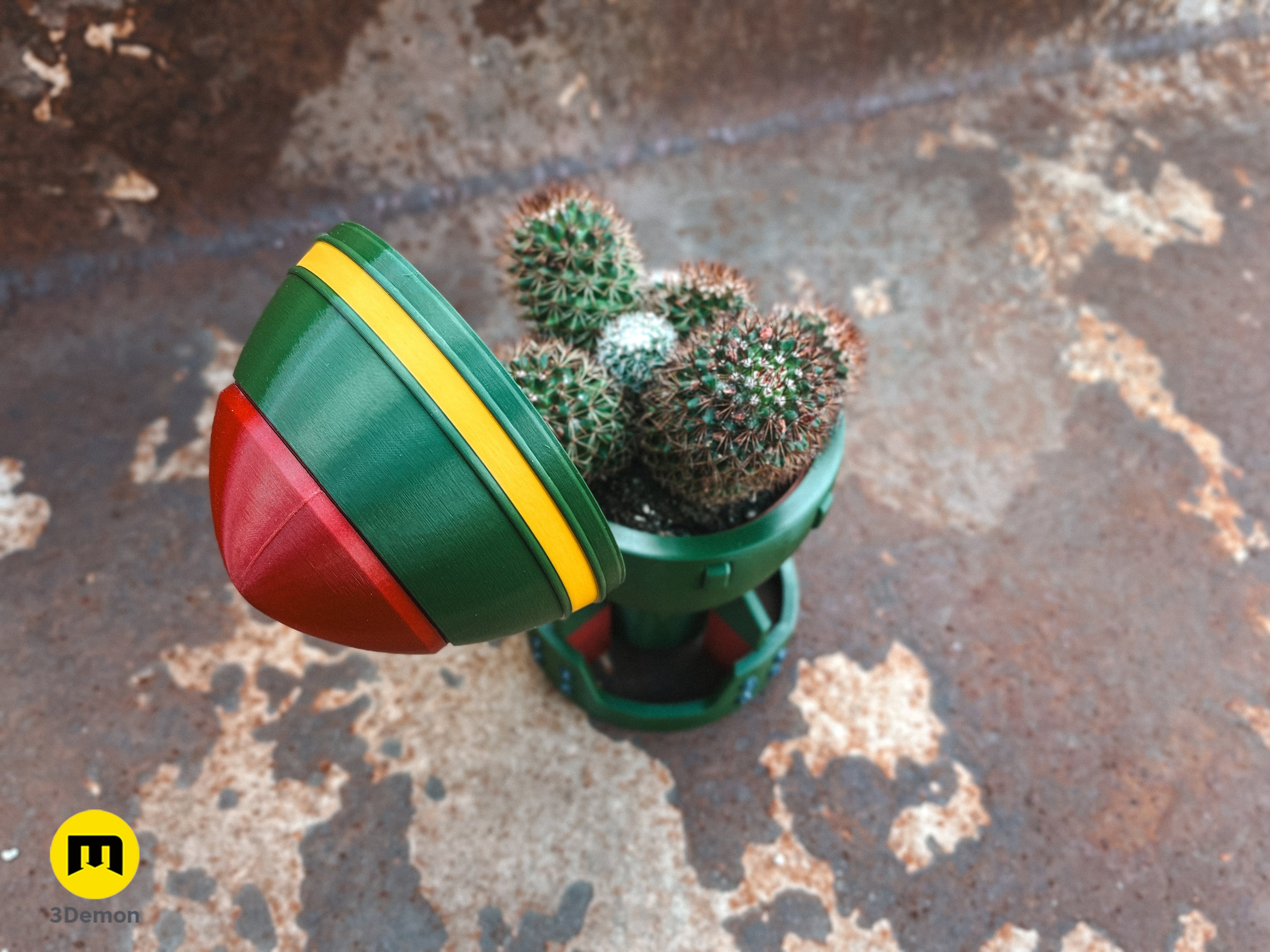 Fallout Mini Nuke Bomb Flower Pot 3d model