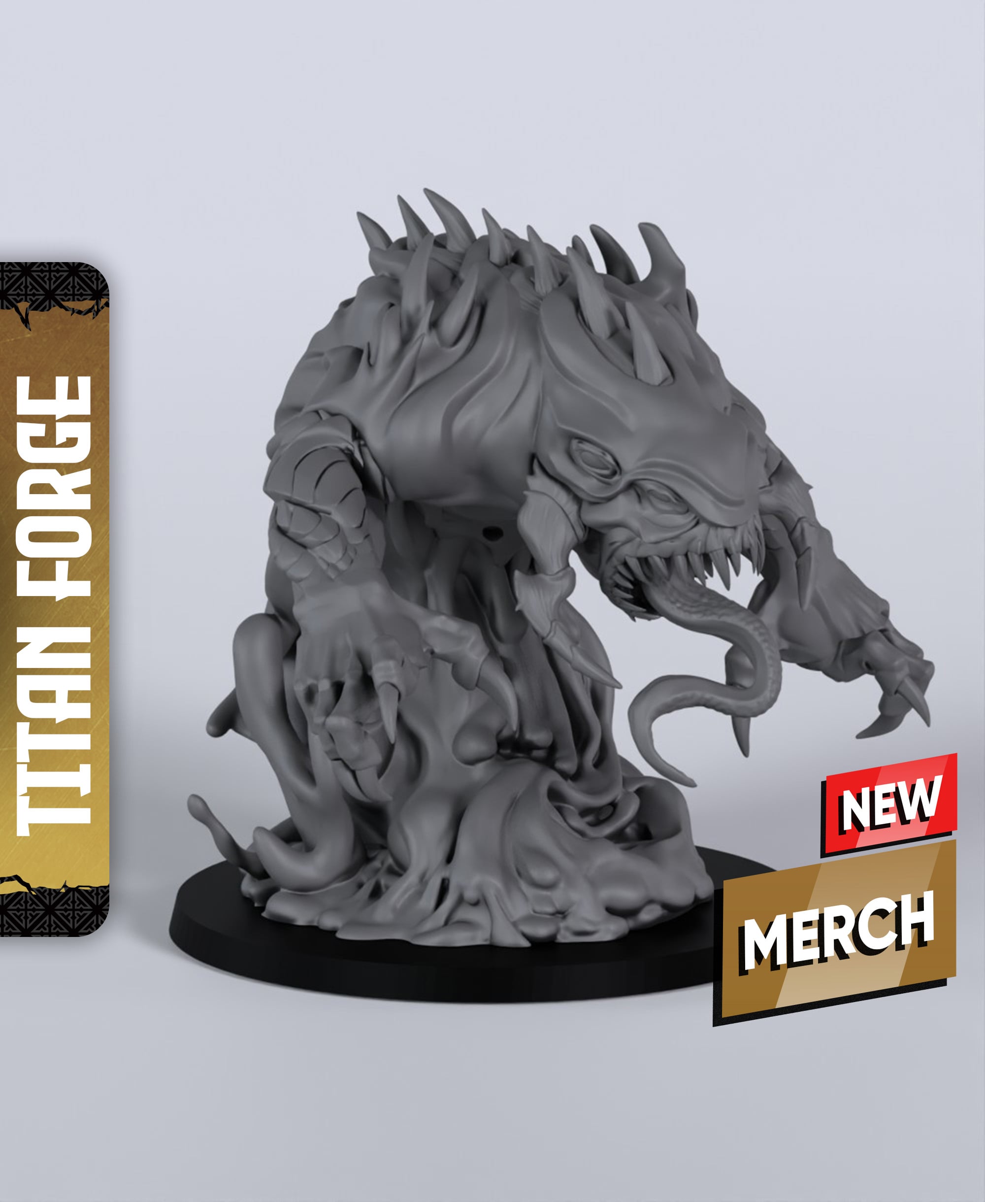 Black Pudding - With Free Dragon Warhammer - 5e DnD Inspired for RPG and Wargamers 3d model