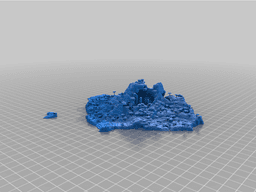 Minecraft Cliff Island II 3d model