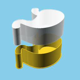 Stomach, nestable box (v1) 3d model