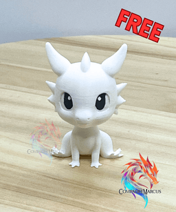 Charming mini dragon 3 / 3mf included 3d model