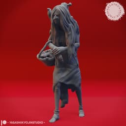 Green Hag - Tabletop Miniature (Pre-Supported) 3d model