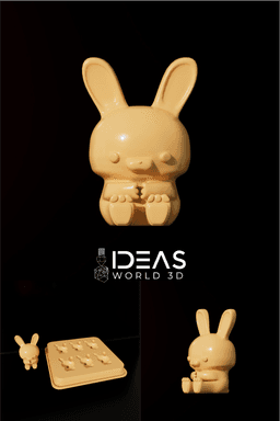 Bunny Ice Cube Mold 3d model