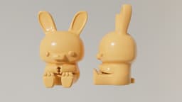 Bunny Ice Cube Mold 3d model