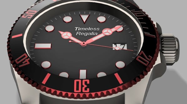 Timeless Regalia Watch 3d model