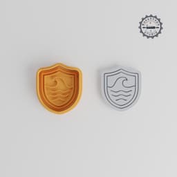 Ocean Protection Cookie Cutter & Stamp, Set of 6, Sea Guard Designs for Fondant, S/M/L Sizes PRODUCT_1115 3d model