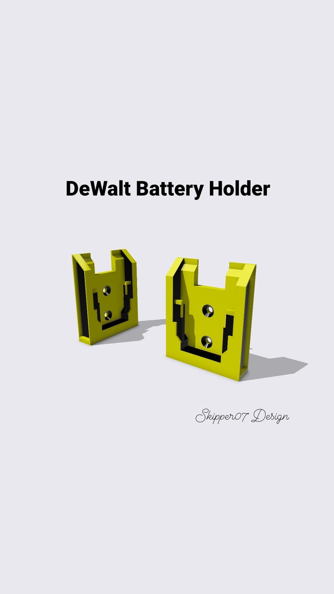 DeWalt battery holder  3d model