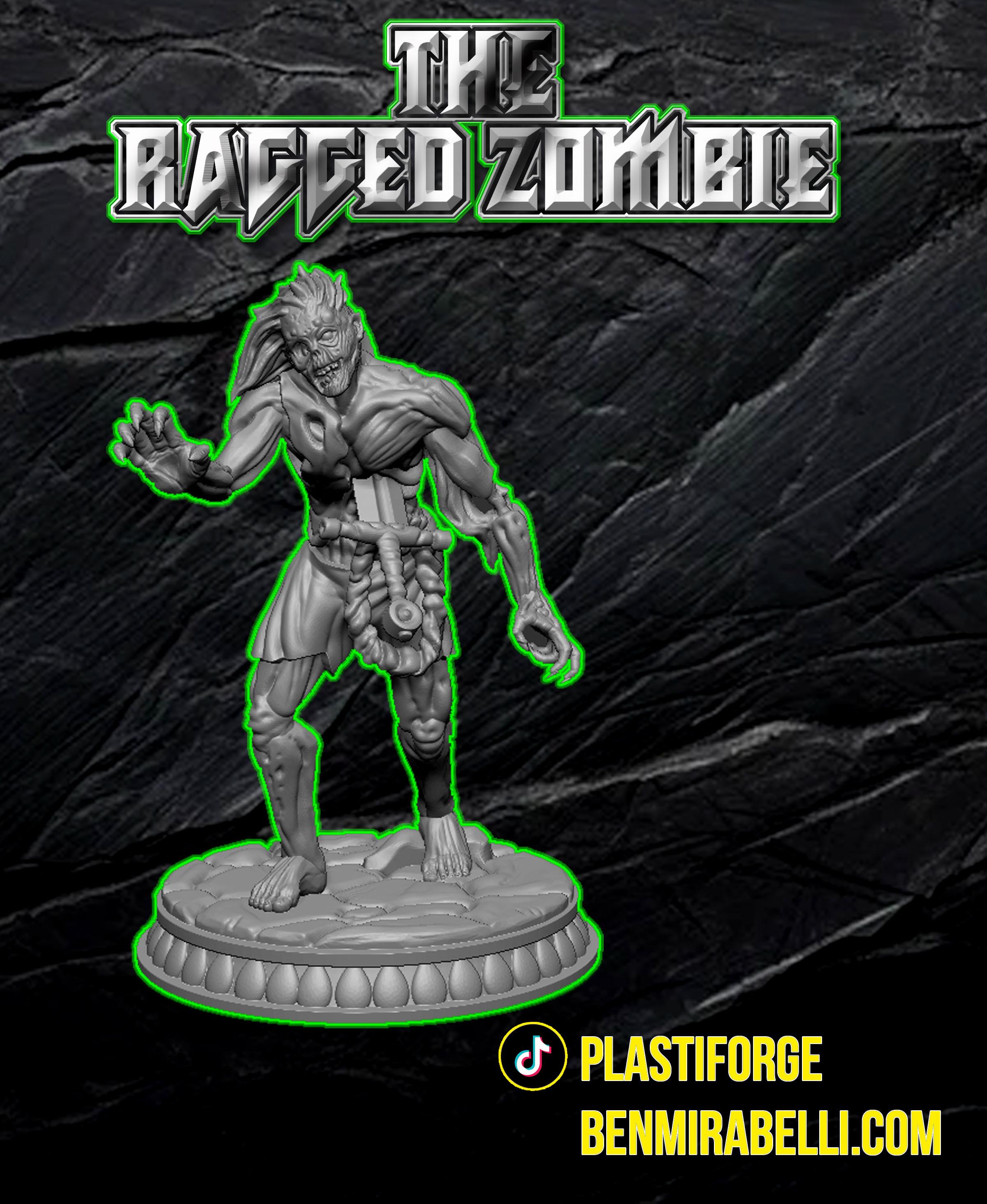 Ragged Zombie 3d model