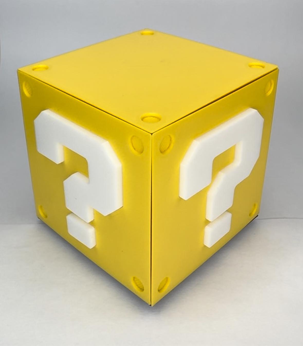 Mario Magnetic Spinning Question Mark Fidget Block  3d model