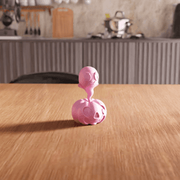 Halloween Ghost Pumpkin Figurine and Keychain Set 3d model