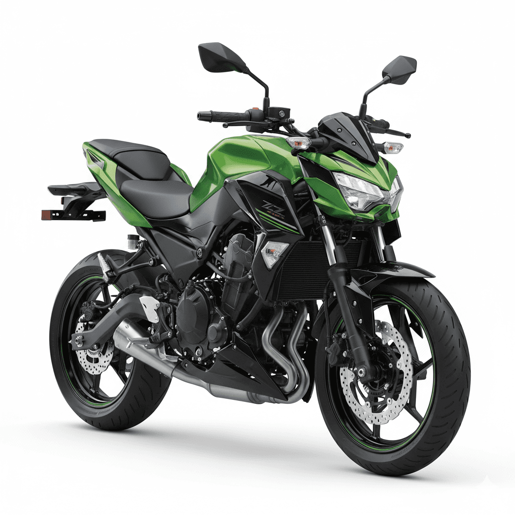 Kawasaki Z300 Lightweight Naked Motorcycle 3d model