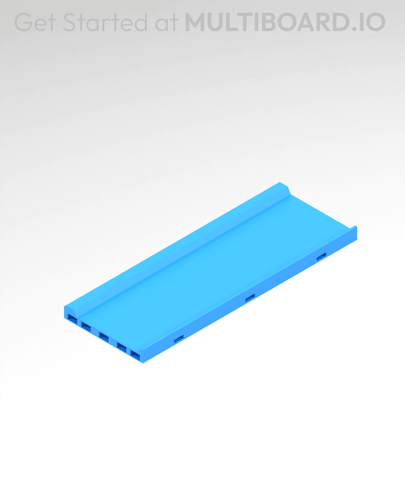 6x2 MU - Center - Modular Bolt-Locked Shelf 3d model