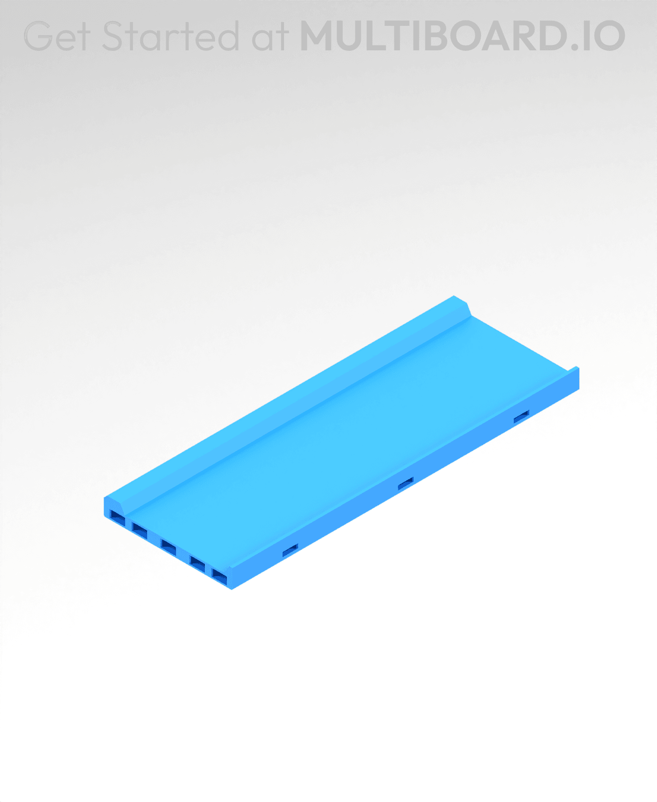 6x2 MU - Center - Modular Bolt-Locked Shelf 3d model
