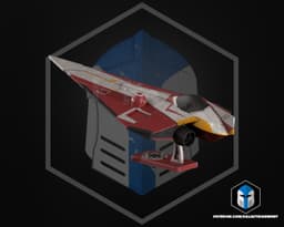 Delta 7 Jedi Starfighter Kit Card - 3D Print Files 3d model