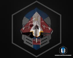 Delta 7 Jedi Starfighter Kit Card - 3D Print Files 3d model