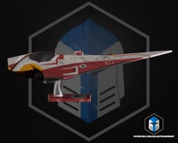Delta 7 Jedi Starfighter Kit Card - 3D Print Files 3d model