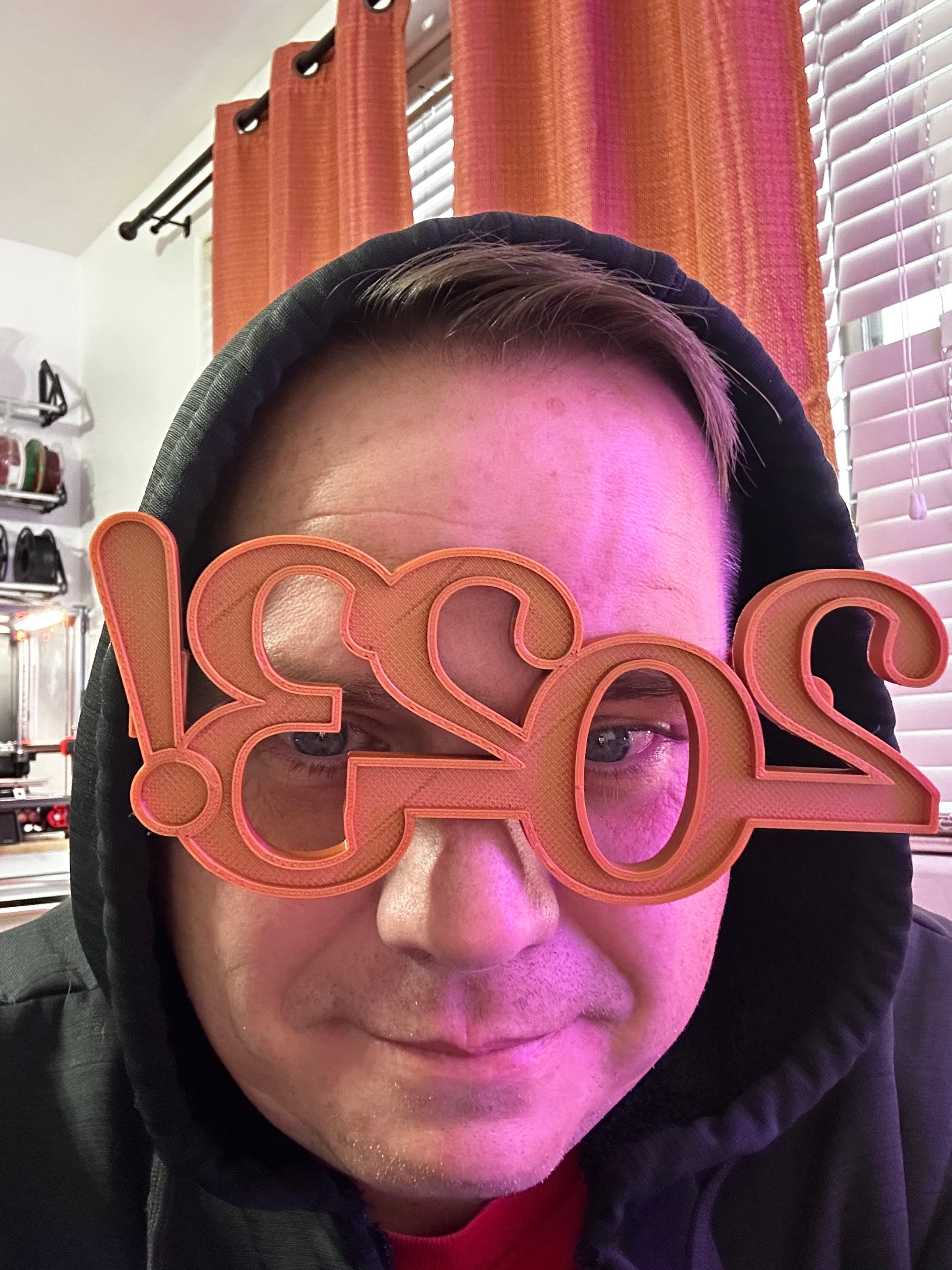 2023 Glasses for New Years Eve 2023 3d model