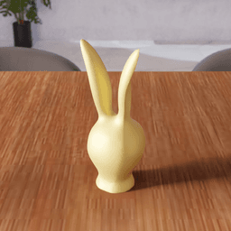 Minimalist Abstract Bunny - Elegant Modern Decor 3d model