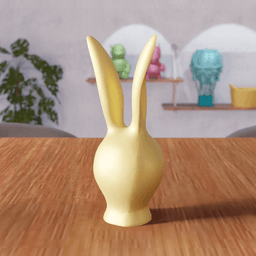 Minimalist Abstract Bunny - Elegant Modern Decor 3d model