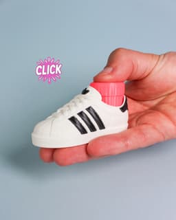 Superstar Inspired Sneaker Fidget Clicker Keychain 3D Print 3MF 3d model