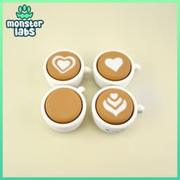 Breakfast Fidget Clicker Keychain Bundle 3d model