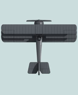 1:144 Sopwith Triplane (Two-gun) 3d model
