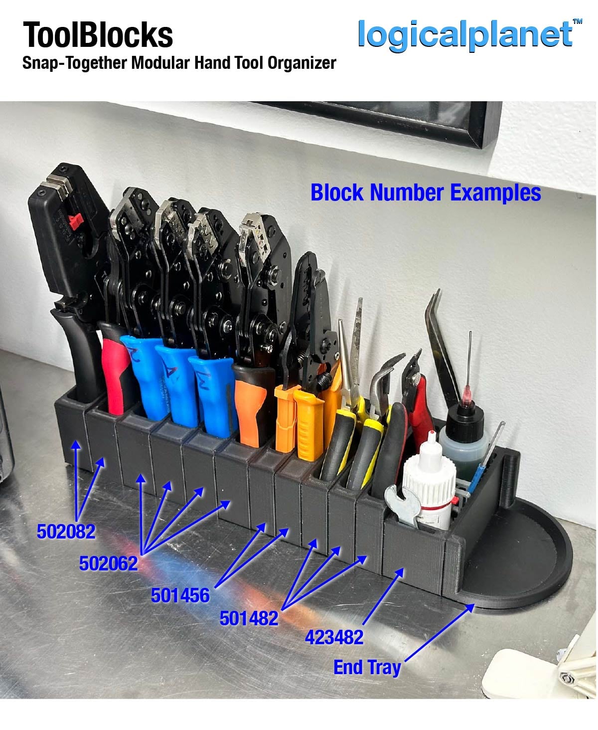 Tool Blocks - Modular Hand Tool Storage 3d model