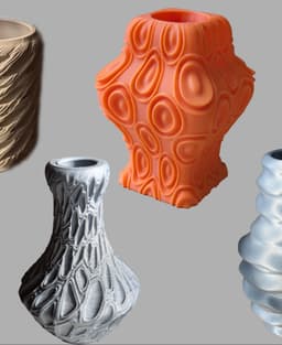 Allokron Vase - Hourglass Onion Vase 3d model