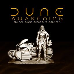 DUNE AWAKENING - Sand Bike Rider 3d model