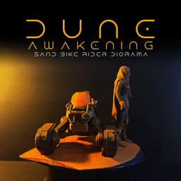 DUNE AWAKENING - Sand Bike Rider 3d model