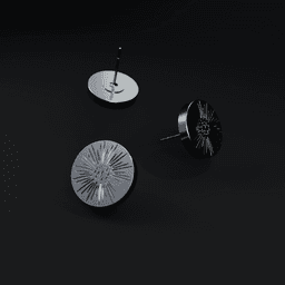 Rammstein ear stud (12 mm) 3d model