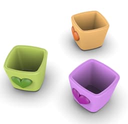 Love Heart Shape Planter, Minimalist Cute Flower Pot, Surprise and Gift for Couple, Love Gift 3d model