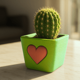 Love Heart Shape Planter, Minimalist Cute Flower Pot, Surprise and Gift for Couple, Love Gift 3d model