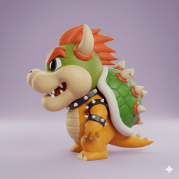 BOWSER KAWAII CHIBI – COLLECTIBLE 3D FIGURE (STL FILE) 3d model