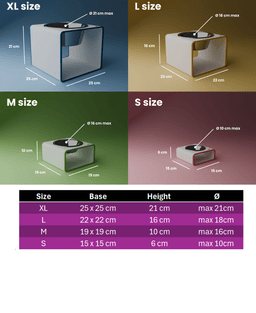 Cat & Dog Food Bowl Raiser Stand Ø 3d model