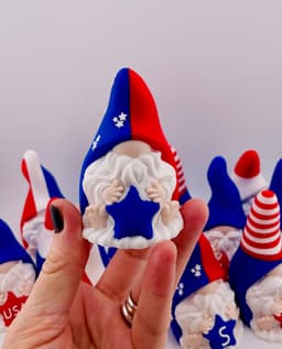 Patriotic Gnomes Stars and Stripes 3d model