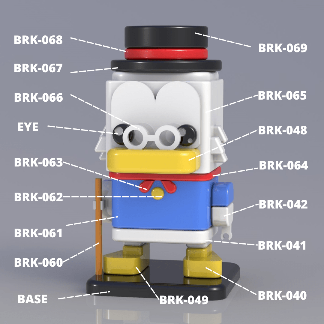 SQUARED SCROOGE MCDUCK 3d model