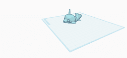 Narwhal Keychain STL 3d model