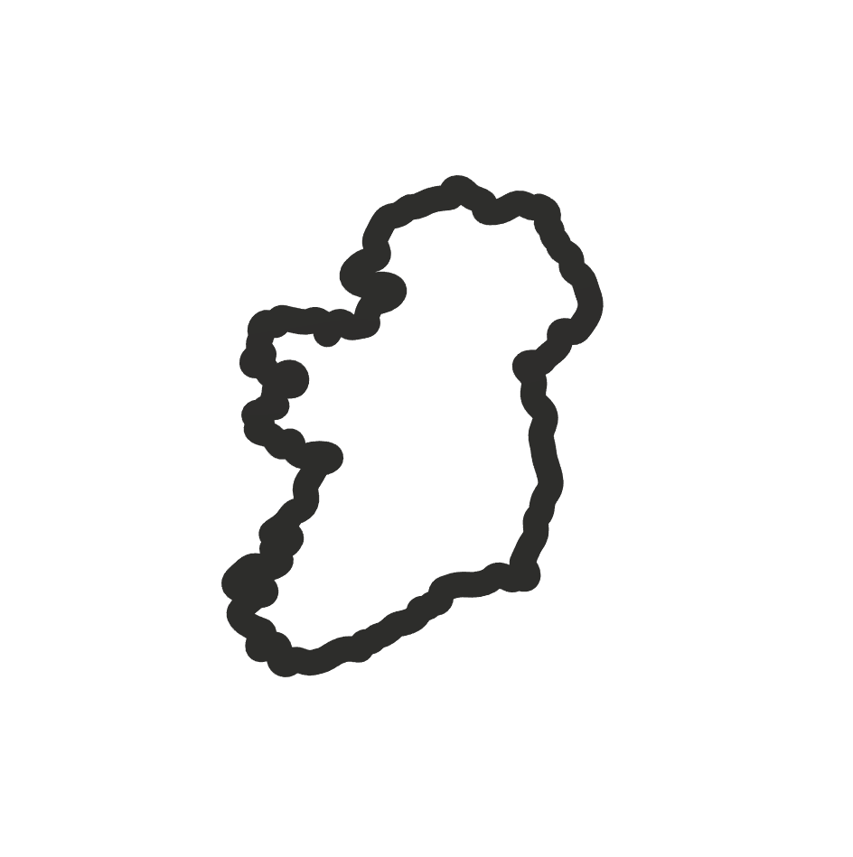 Ireland Cookie Cutter STL File - 4 inches 3d model