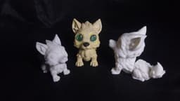 Flexi Articulated Wolf Toy 3d model