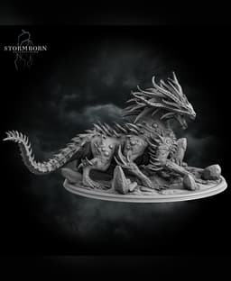 (32mm) Basilisk King 3d model