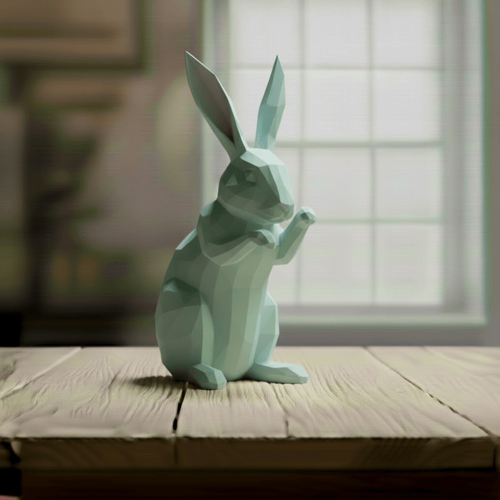 rabbit lowpoly 3d model