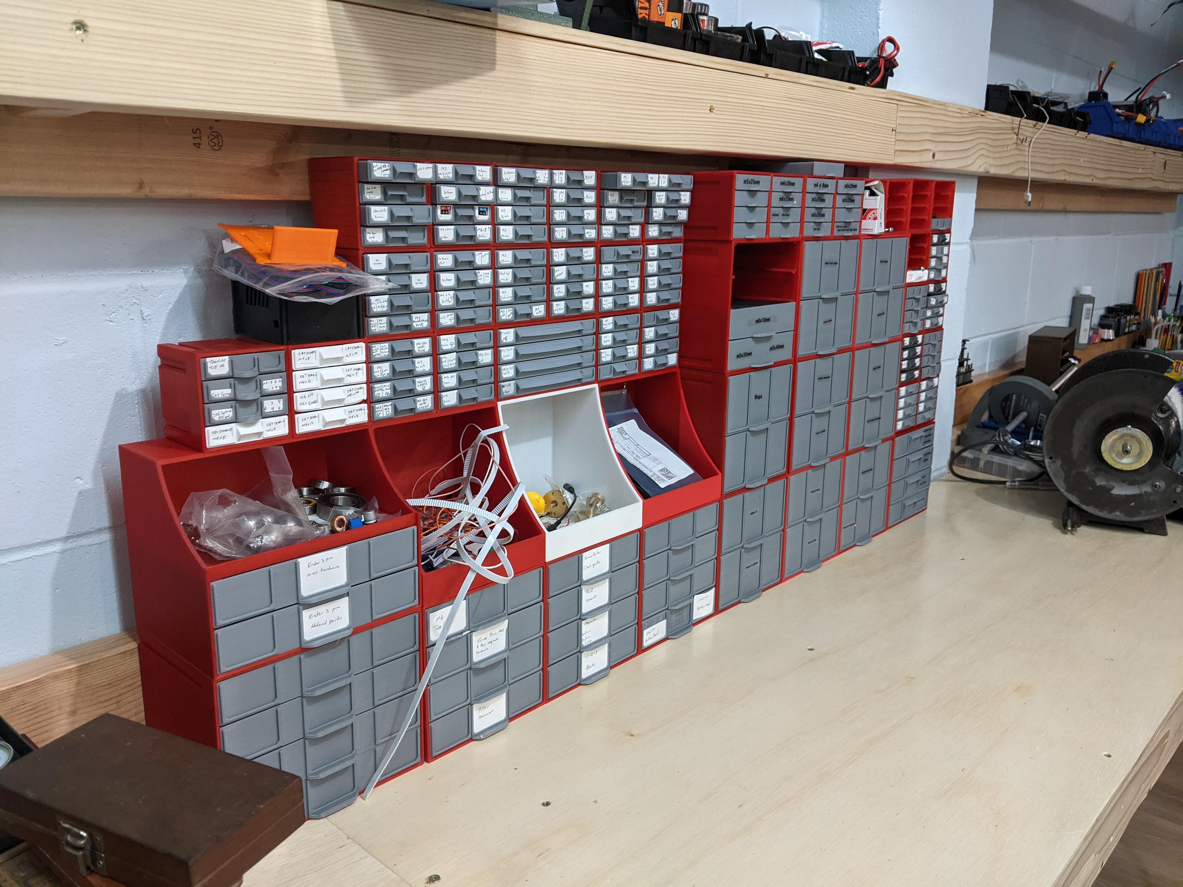 Various Stackable Storage Boxes 3d model
