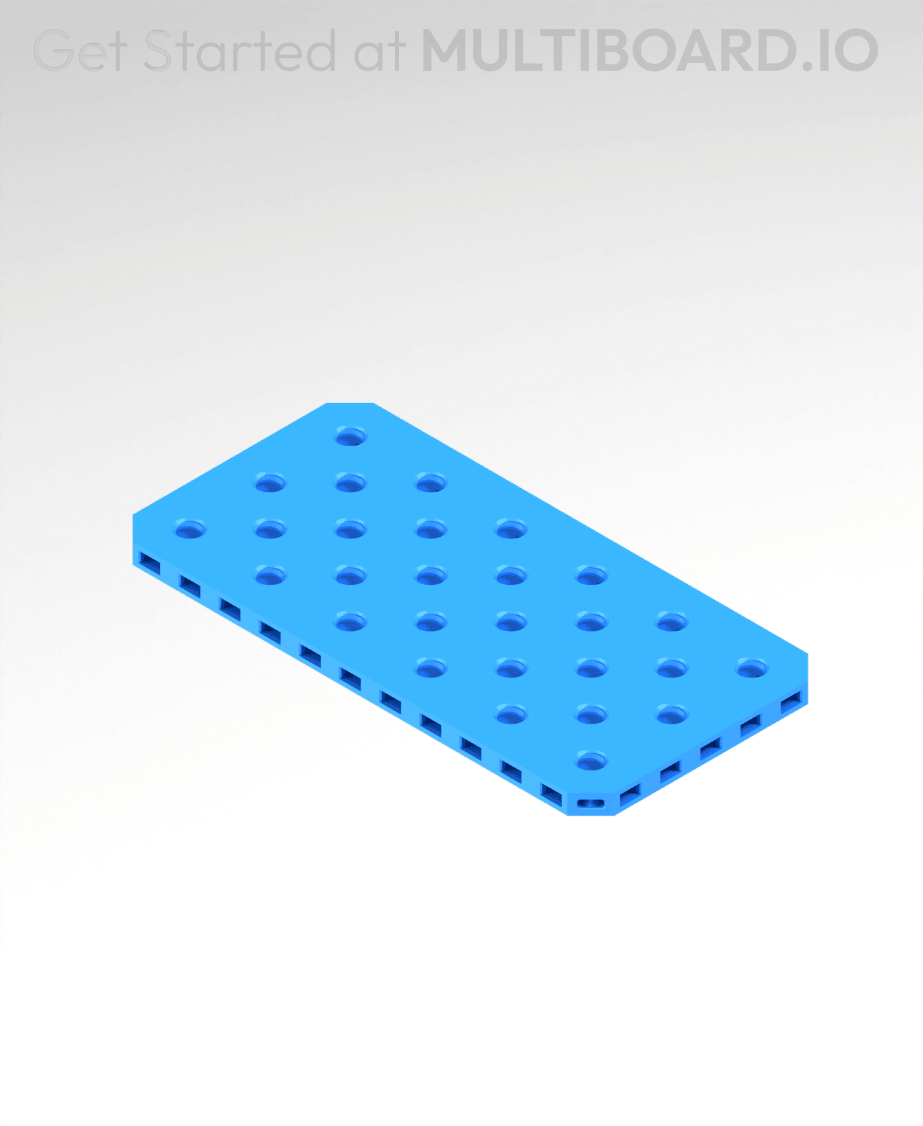 3x6 MU - Small Thread SU - MultiBoard Plate 3d model