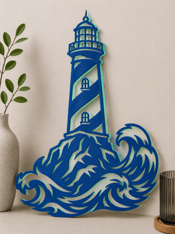 nautical-lighthouse wall art home decor 3d model