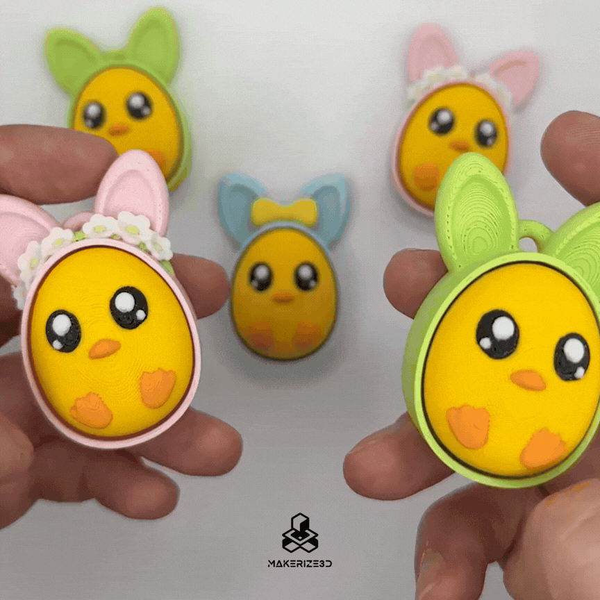 Bunny Chick Clicker 3d model