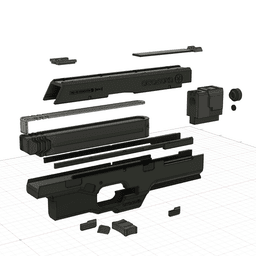 Ambition - Arasaka JKE-X2 Kenshin Iconic Tech Pistol - Cyberpunk 2077 3D Model v2.0 3d model